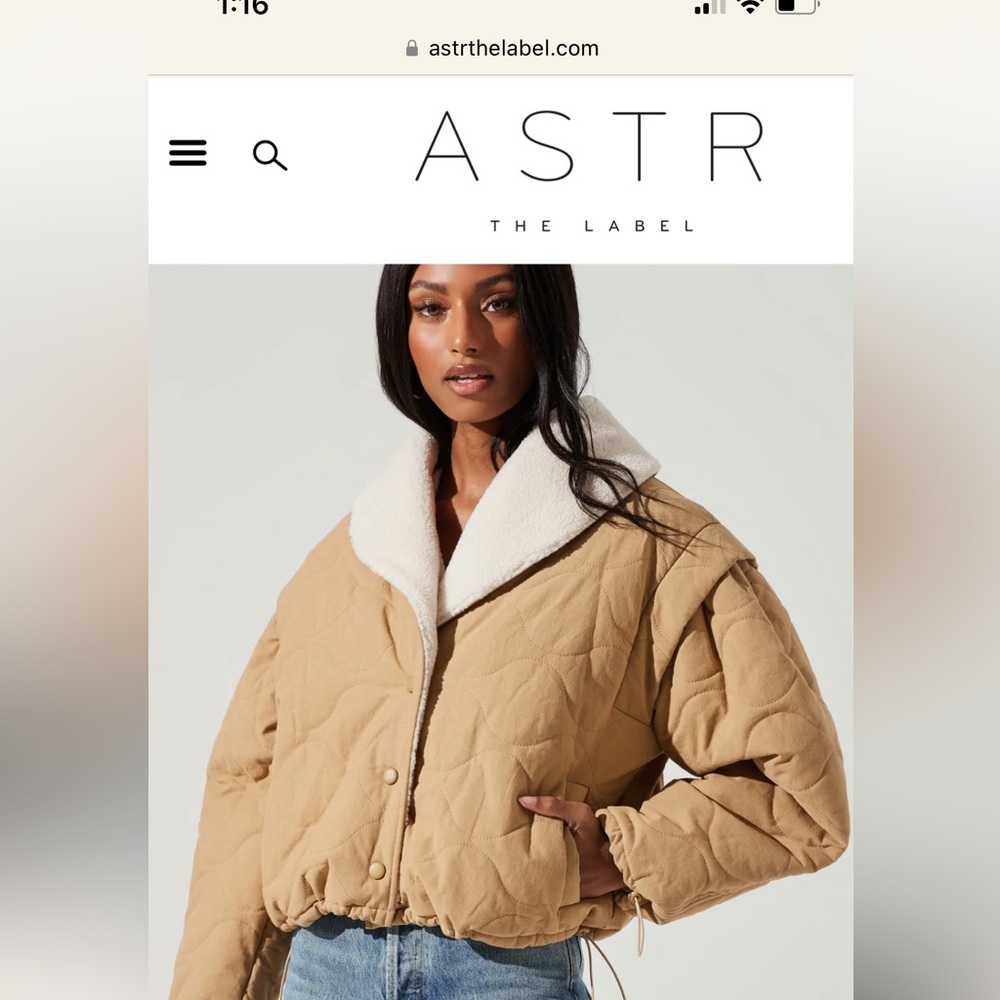 Astr the Label Nadine puffer jacket